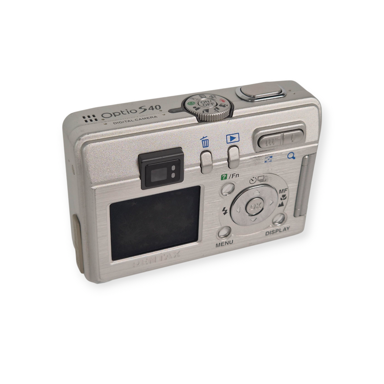 【W2054】 PENTAX Optio S40 ペンタックス オプティオ コンパクトカメラ PENTAX Optio S40 シルバー ペンタックス
