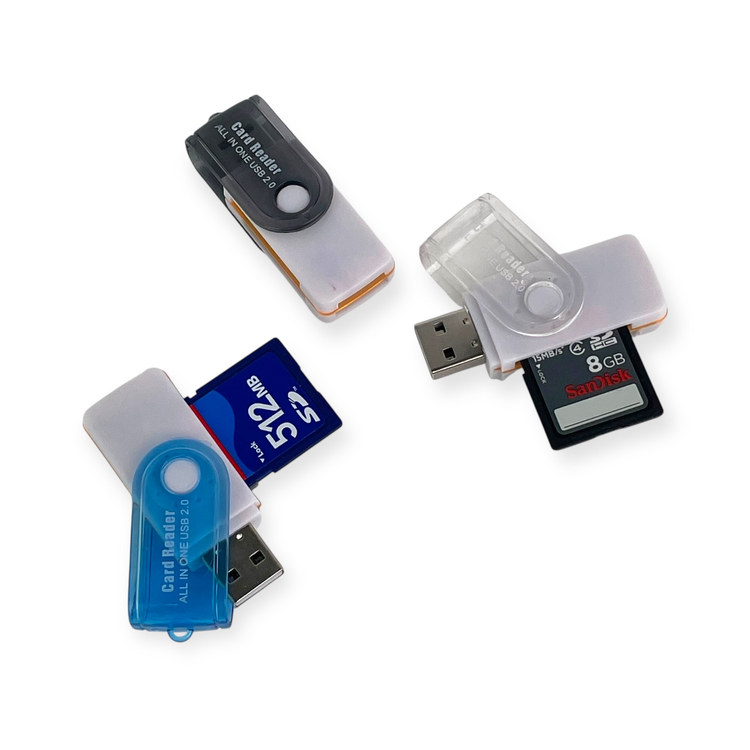 Czytnik kart pamięci Pendrive do TWOJEGO aparatu/kamery (SD, microSD)
