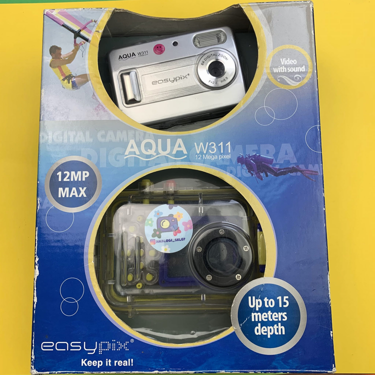 Aparat cyfrowy EasyPix Aqua W311 + case podwodny