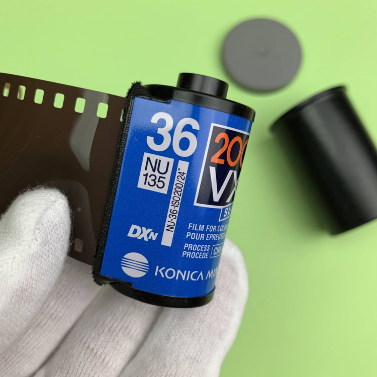 Klisza eksperymentalna Konica Minolta 200vx super 200/36 exp.