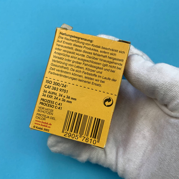 Klisza eksperymentalna 2x Kodak VR Plus 200/36 exp.