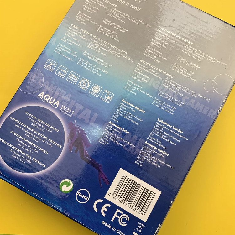 Aparat cyfrowy EasyPix Aqua W311 + case podwodny