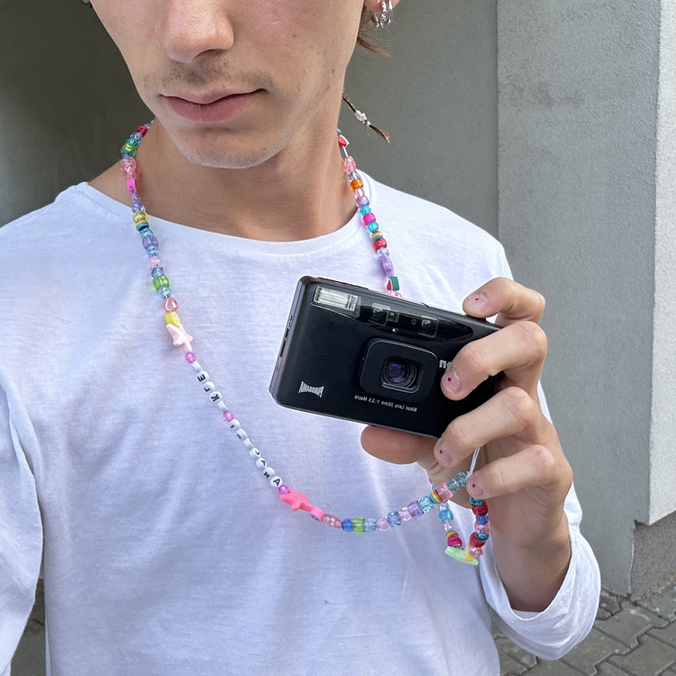 Smyczka biżu na szyję lub do ręki do aparatu lub kamery