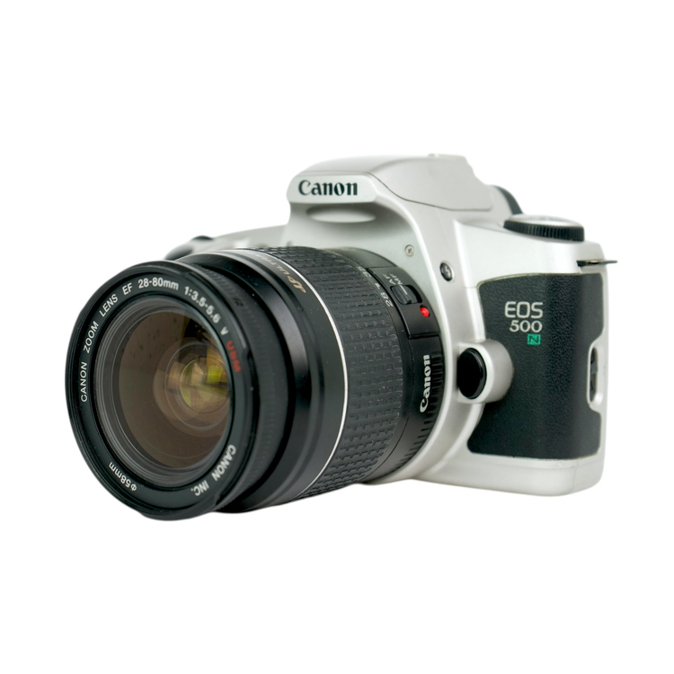 Aparat analogowy Canon Eos 500n + obiektyw 28-80mm
