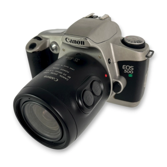 Aparat analogowy lustrzanka Canon EOS 500 + obiektyw 